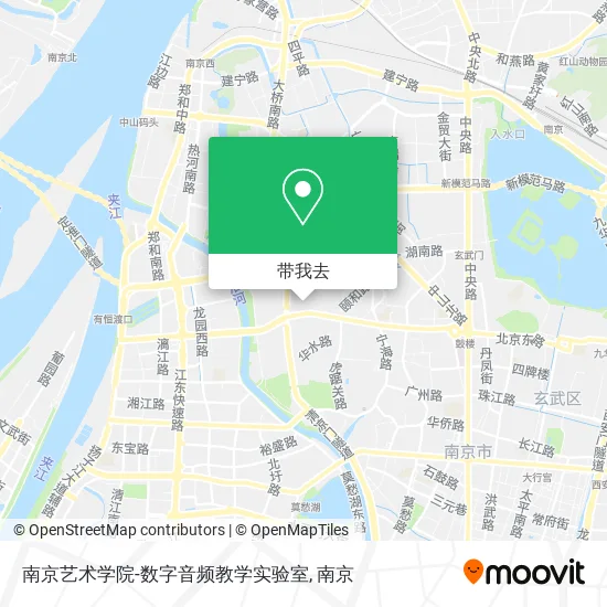 南京艺术学院-数字音频教学实验室地图