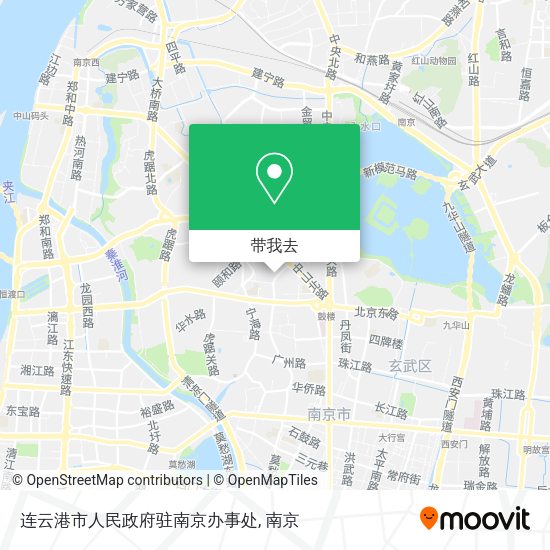 连云港市人民政府驻南京办事处地图