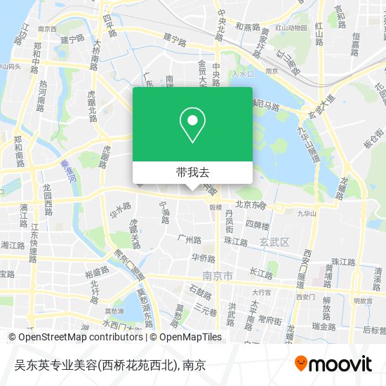 吴东英专业美容(西桥花苑西北)地图