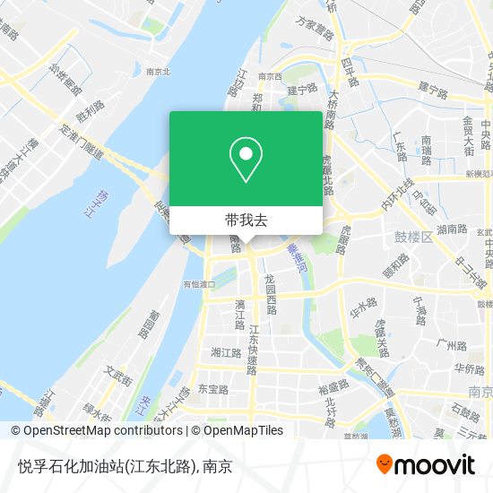 悦孚石化加油站(江东北路)地图