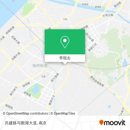 共建路与新湖大道地图