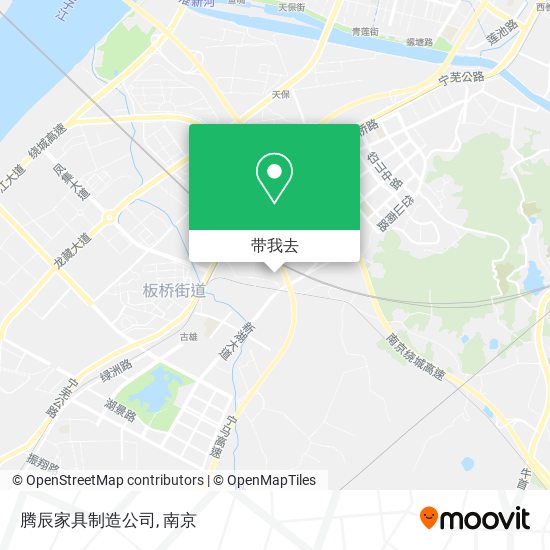 腾辰家具制造公司地图