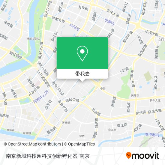 南京新城科技园科技创新孵化器地图