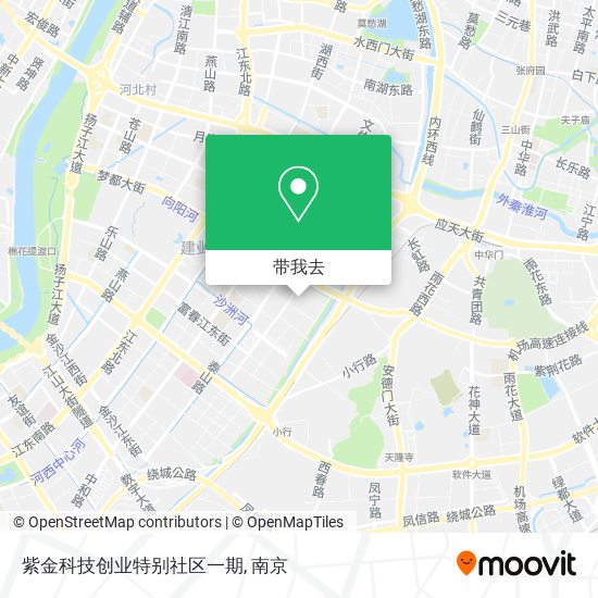 紫金科技创业特别社区一期地图