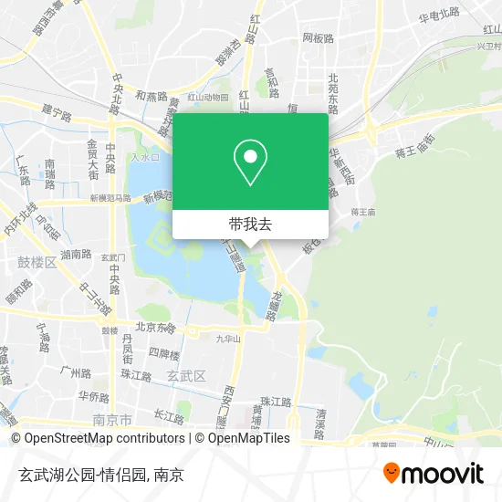 玄武湖公园-情侣园地图