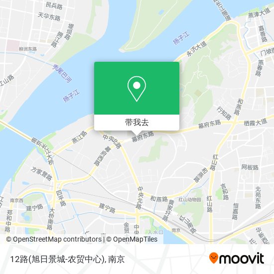 12路(旭日景城-农贸中心)地图