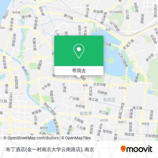 布丁酒店(金一村南京大学云南路店)地图