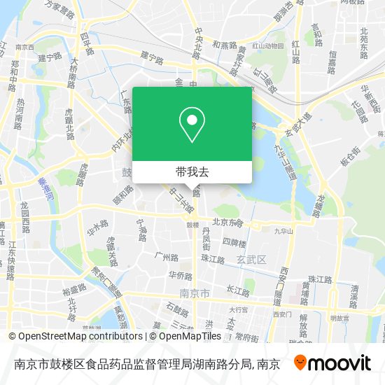 南京市鼓楼区食品药品监督管理局湖南路分局地图