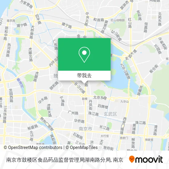 南京市鼓楼区食品药品监督管理局湖南路分局地图
