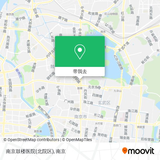 南京鼓楼医院(北院区)地图