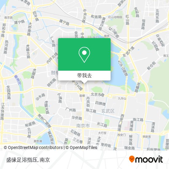 盛缘足浴指压地图