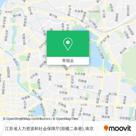 江苏省人力资源和社会保障厅(鼓楼二条巷)地图