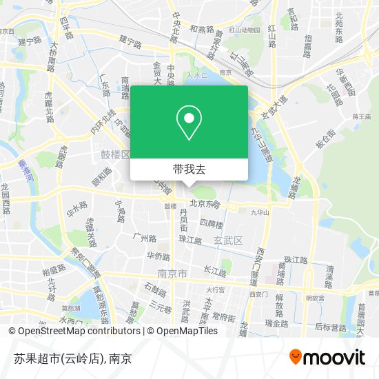 苏果超市(云岭店)地图