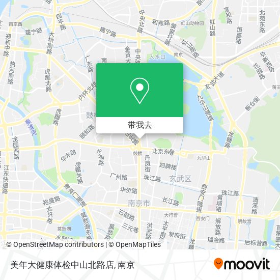 美年大健康体检中山北路店地图