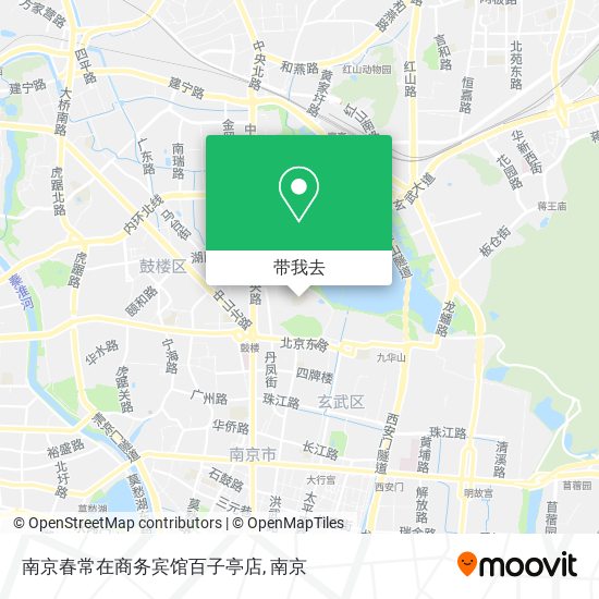 南京春常在商务宾馆百子亭店地图