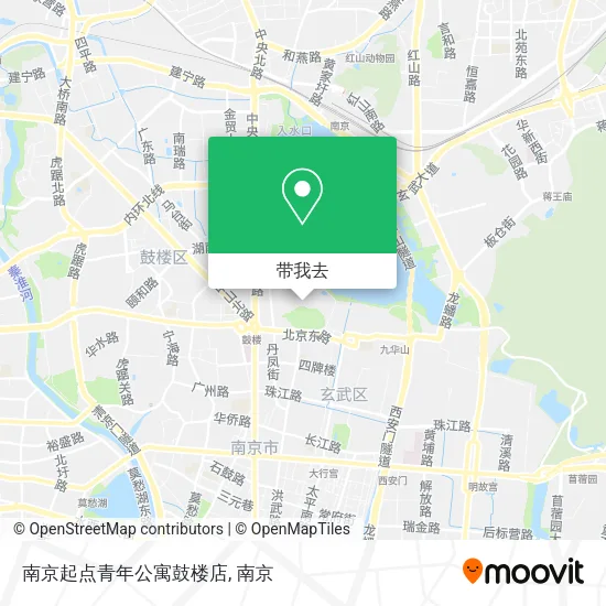 南京起点青年公寓鼓楼店地图