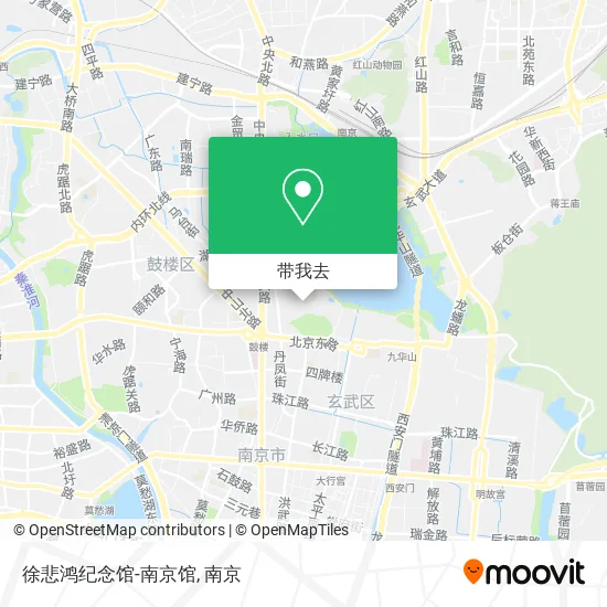 徐悲鸿纪念馆-南京馆地图