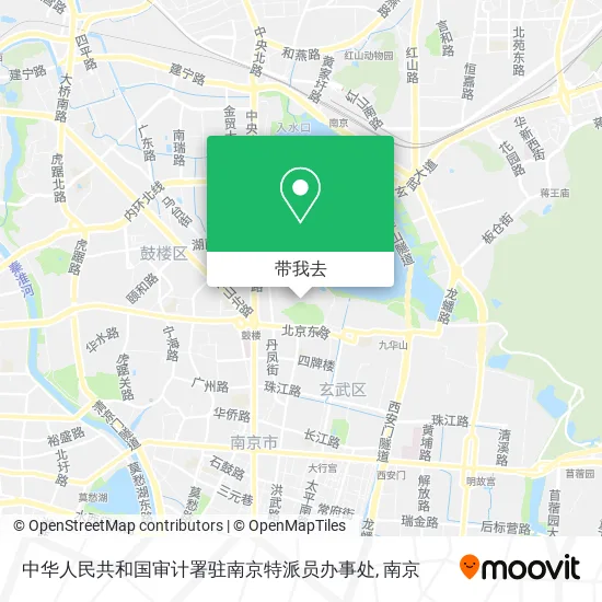 中华人民共和国审计署驻南京特派员办事处地图