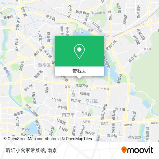 昕轩小食家常菜馆地图