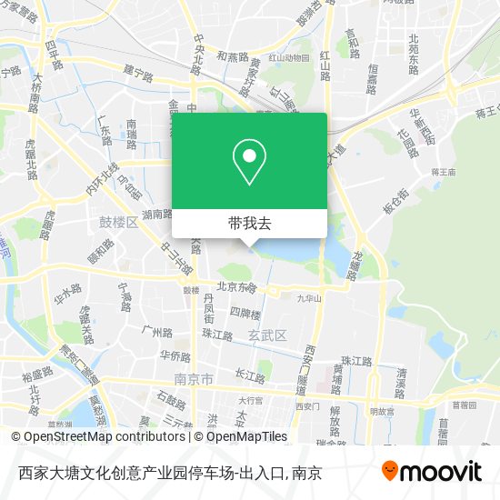 西家大塘文化创意产业园停车场-出入口地图