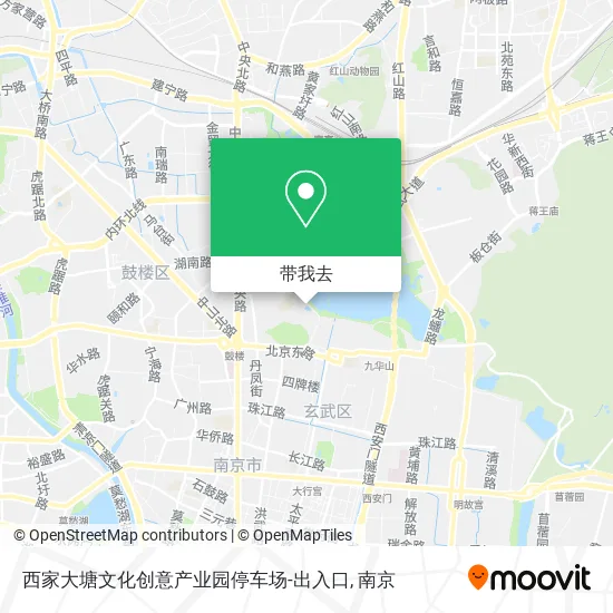 西家大塘文化创意产业园停车场-出入口地图