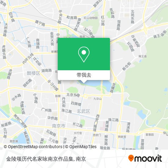 金陵颂历代名家咏南京作品集地图