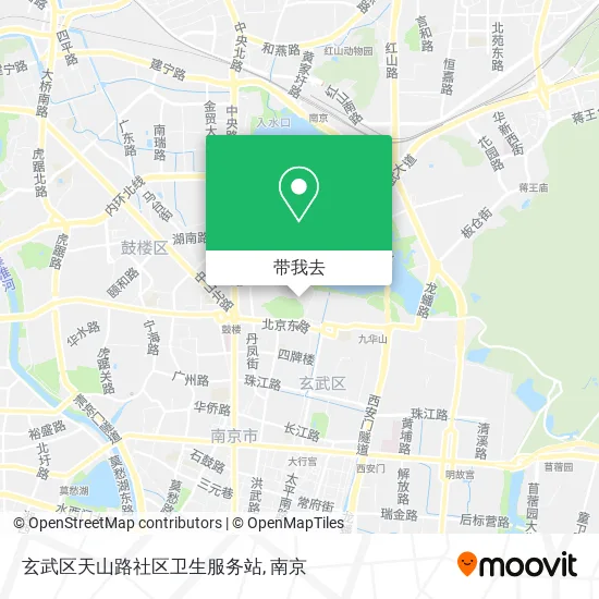 玄武区天山路社区卫生服务站地图