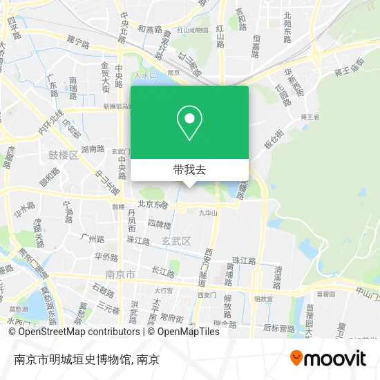 南京市明城垣史博物馆地图