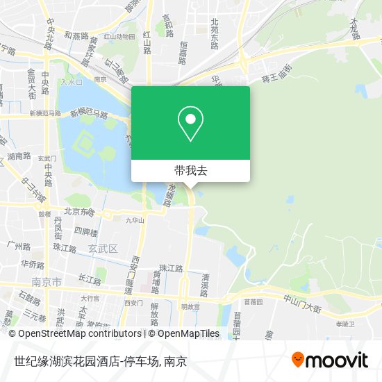 世纪缘湖滨花园酒店-停车场地图