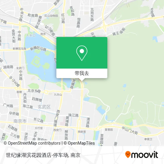 世纪缘湖滨花园酒店-停车场地图