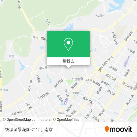 钱塘望景花园-西1门地图