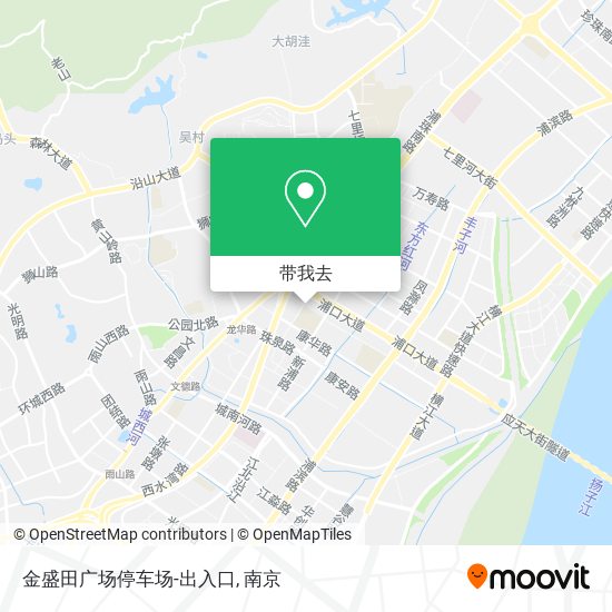金盛田广场停车场-出入口地图