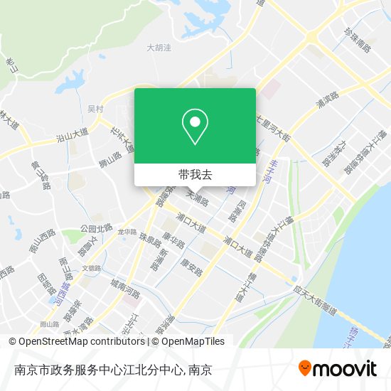 南京市政务服务中心江北分中心地图