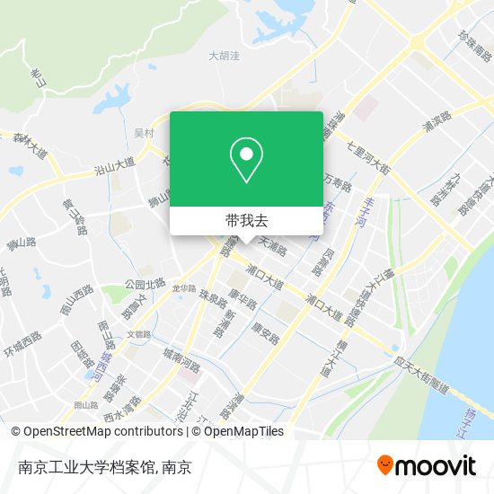 南京工业大学档案馆地图