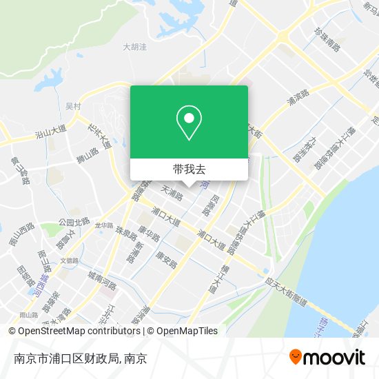 南京市浦口区财政局地图