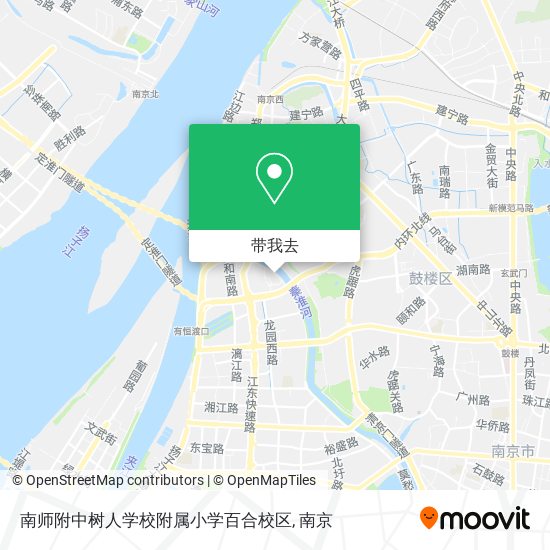 南师附中树人学校附属小学百合校区地图