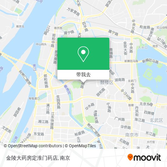 金陵大药房定淮门药店地图