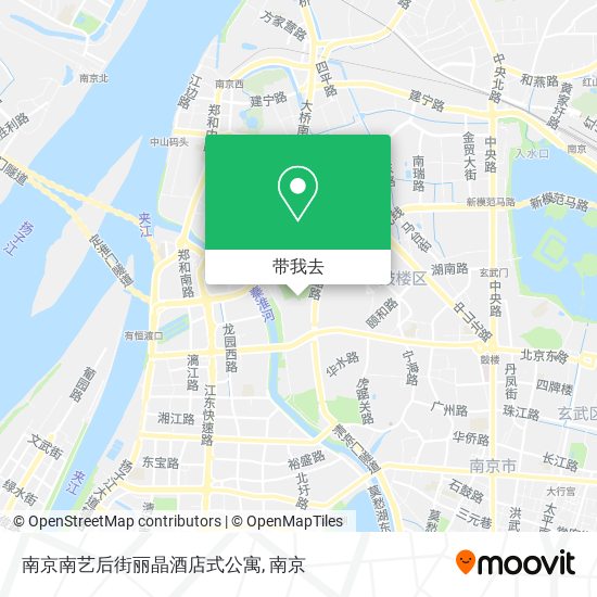 南京南艺后街丽晶酒店式公寓地图