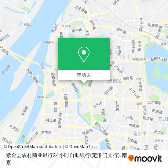 紫金县农村商业银行24小时自助银行(定淮门支行)地图