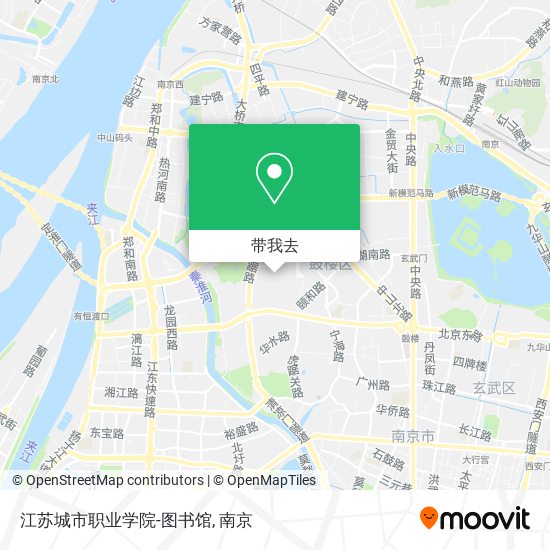 江苏城市职业学院-图书馆地图