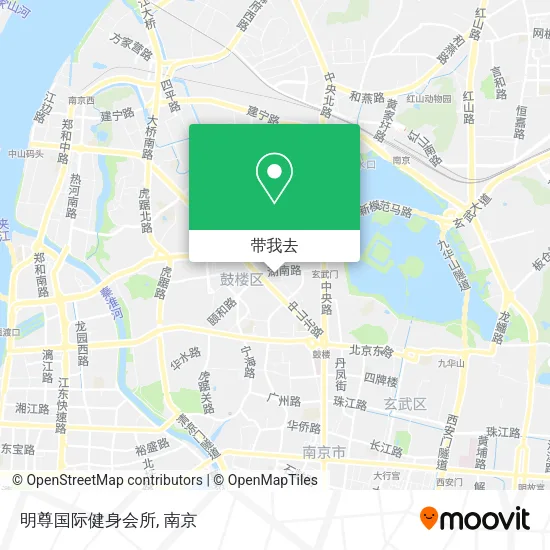明尊国际健身会所地图