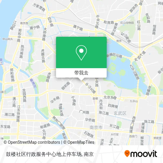 鼓楼社区行政服务中心地上停车场地图