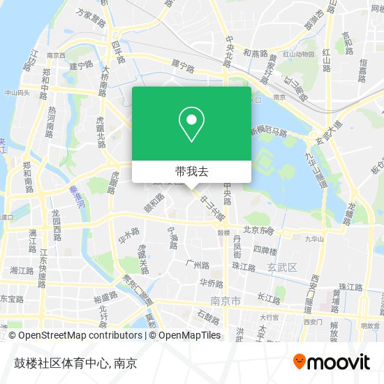 鼓楼社区体育中心地图
