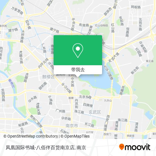 凤凰国际书城-八佰伴百货南京店地图