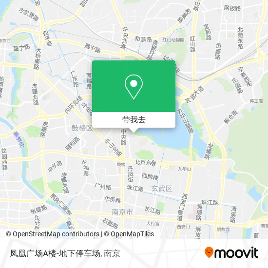 凤凰广场A楼-地下停车场地图