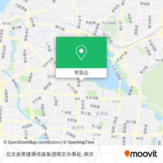 北京炎黄健康传媒集团南京办事处地图