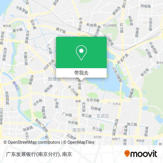 广东发展银行(南京分行)地图