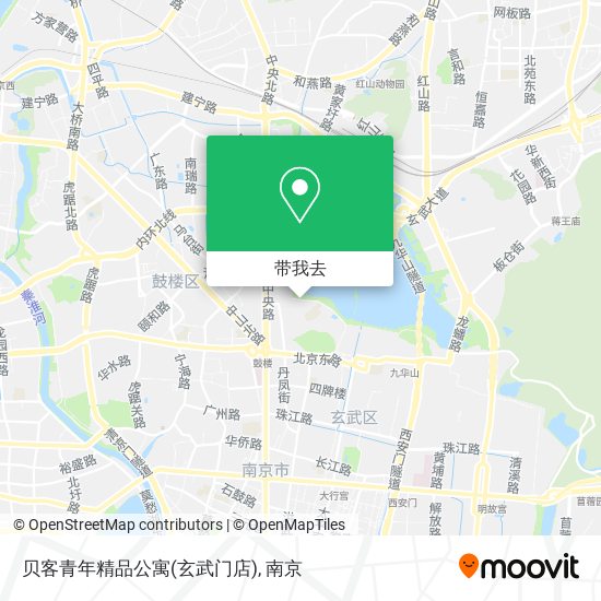 贝客青年精品公寓(玄武门店)地图