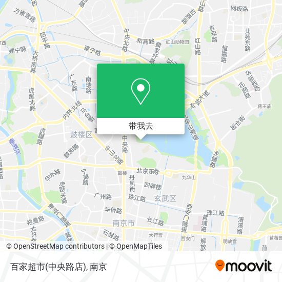 百家超市(中央路店)地图