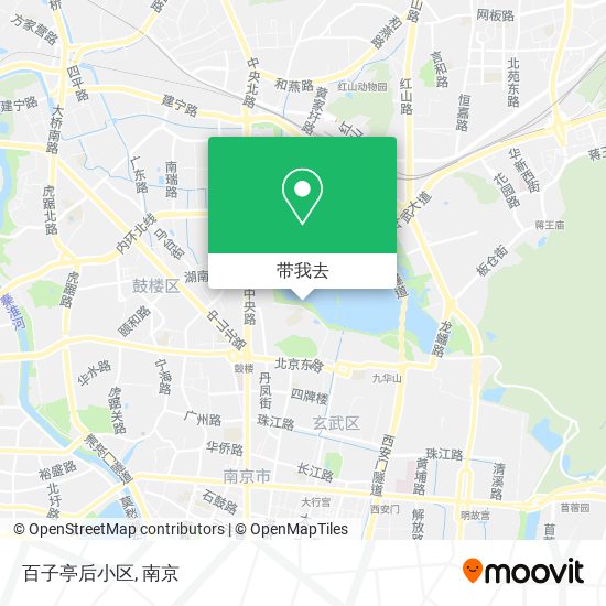 百子亭后小区地图